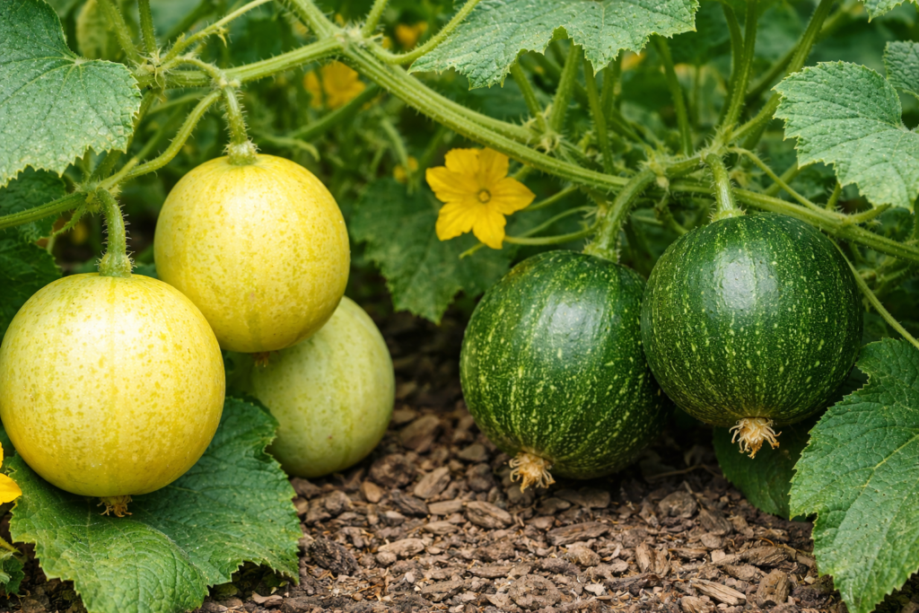 First make sure you do not simply have a round cucumber variety