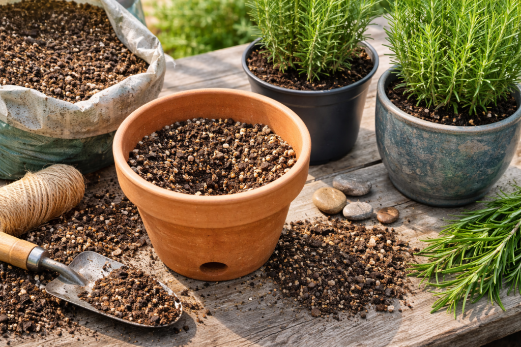 How to Care for Rosemary in a Pot Without Killing It 2 Get the setup right first, because bad setup makes every care tip fail