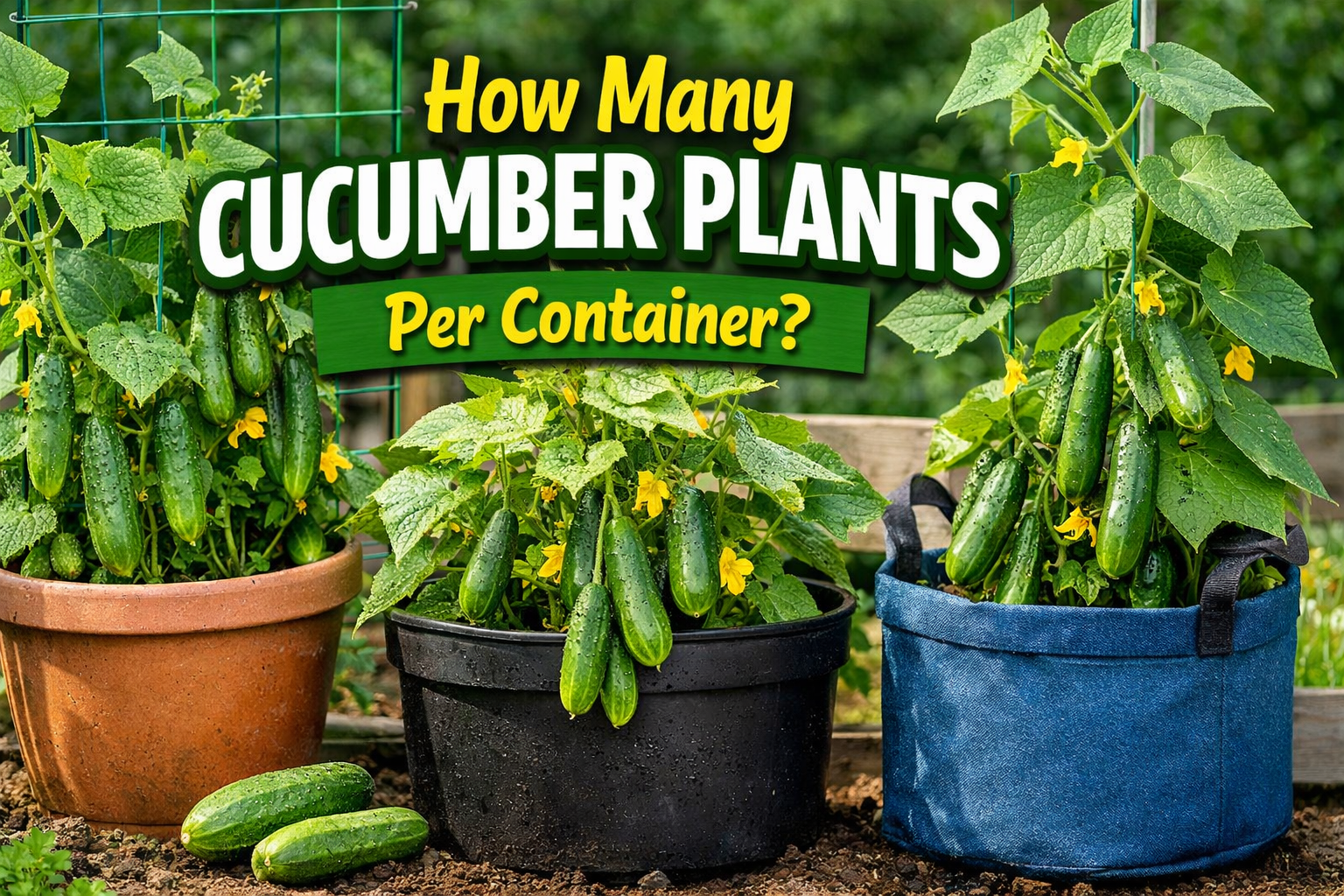 How Many Cucumber Plants Per Container? The Simple Pot Size Rule That Works 1 how many cucumber plants per container