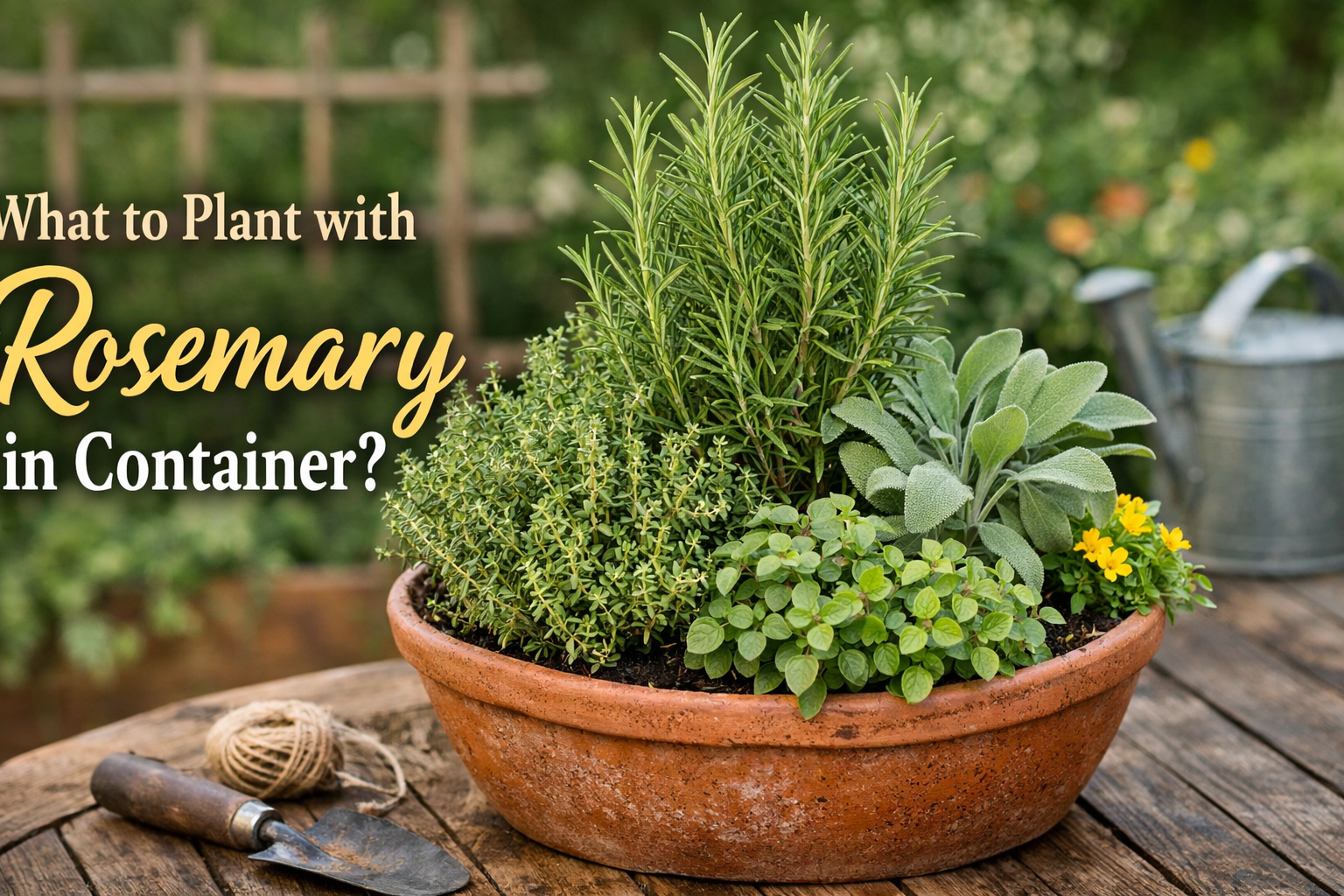 What to Plant With Rosemary in Container Gardens Without Killing It 1 what to plant with rosemary in container